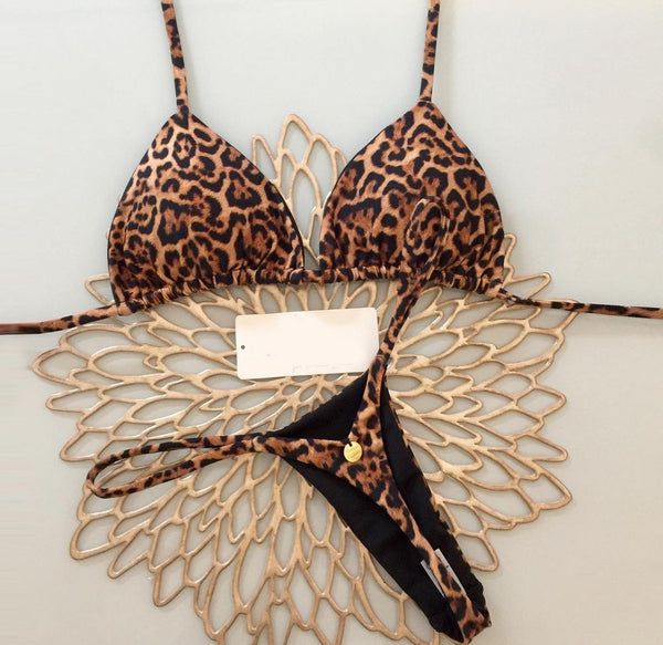Bikini tanga leopardo