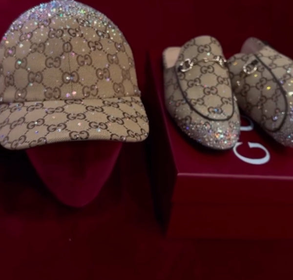 Ciabatta+ cappello GG brillantinati